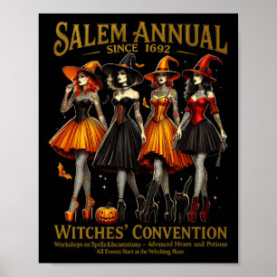 Meisjes Salem jaarlijks sinds 1692 heksenconventie Poster
