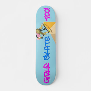 Meisjes Schaats ook! Skateboard