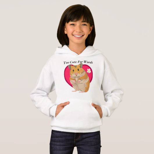 Meisjes Schattig Hamster T Shirt (Voorkant volledig)