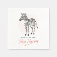 Meisjes Schattig Zebra Safari Baby shower