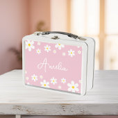 Meisjes Schattige Bloemen Wit Daisy Lunch Box