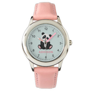 Meisjes Schattige en minimalistisch Panda Beer Kin Horloge