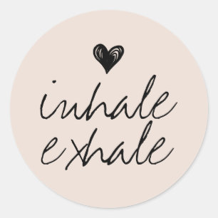 Meisjes schattige kleine roombeige ronde sticker