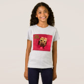 Meisjes Schattige Springer Spaniel Hond Kinder T-s T-shirt (Voorkant volledig)