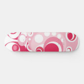 Meisjes skateboard in roze en rood (Horizontaal)