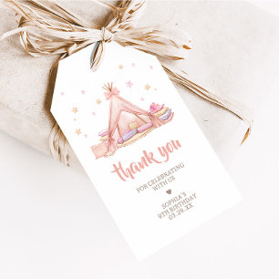 Meisjes Sleepover Party Verjaardagsfeest Favoriet Cadeaulabel