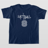 Meisjes Softball Basic T-shirt (Laagn)