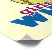 Meisjes Softball Poster (Hoek)