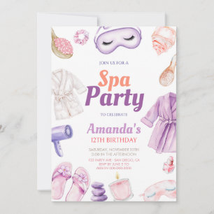 Meisjes Spa Verjaardag Kaart