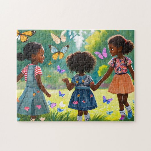 Meisjes spelen 2 de dagelijkse puzzel Recent Jig (Horizontaal)