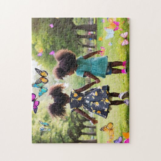 Meisjes spelen 3 Bold en mooie puzzel Legpuzzel (Verticaal)