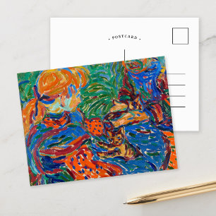 Meisjes spelen met katten   Ernst Ludwig Kirchner Briefkaart
