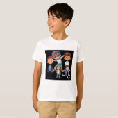Meisjes spelen T-shirt ontwerp (Voorkant volledig)