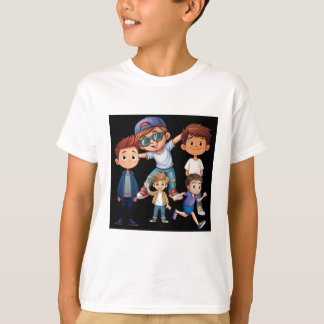 Meisjes spelen T-shirt ontwerp