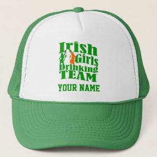 Meisjes St Patrck's dag drink team Trucker Pet