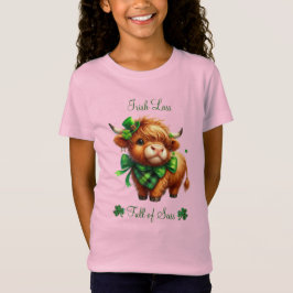 Meisjes St Patrick's Day Highland Koe T-shirt