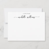 Meisjes stijlvolle elegante notitie voor kalligraf notitiekaartje (Voorkant)