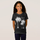 Meisjes Strand Lover Tropisch T-shirt (Voorkant volledig)