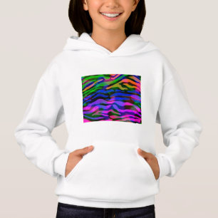 Meisjes sweatshirt met een regenboog design.