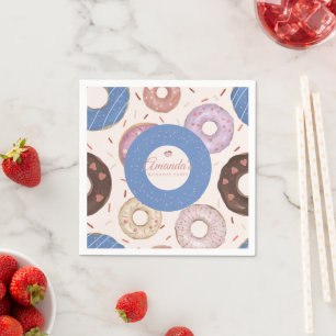 Meisjes Sweet Donut Pastelverjaardag Servet