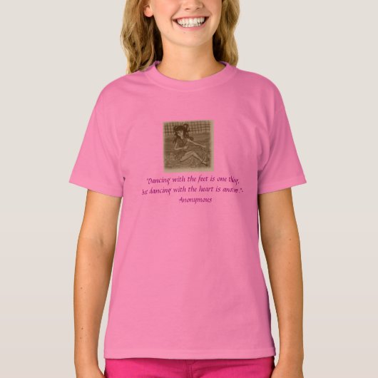 Meisjes T-shirt met dansontwerp (Voorkant)
