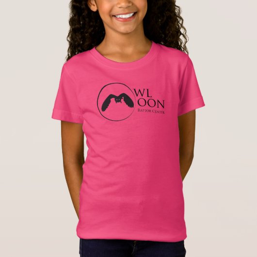 Meisjes T-shirt Owl Moon Logo (Voorkant)