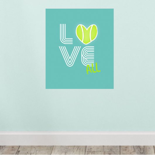 Meisjes Tennis Team Love Alles Poster