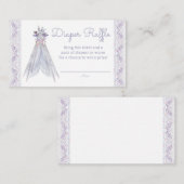 Meisjes Tepee Tribal Luier Raffle Tickets Informatiekaartje (Voorkant / Achterkant)