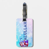 Meisjes Tijger Bagagelabel (Achterkant verticaal)