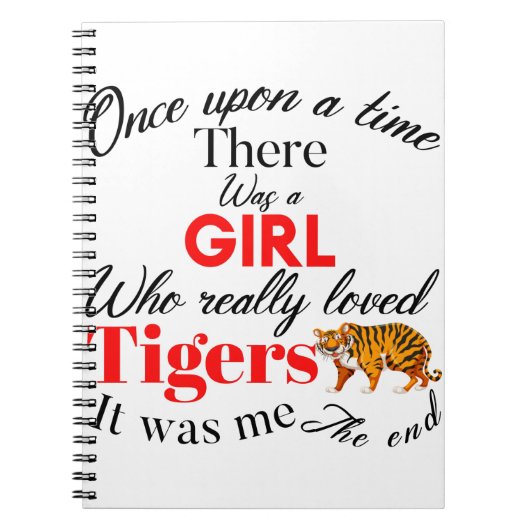 meisjes tijgers notitieboek (Voorkant)