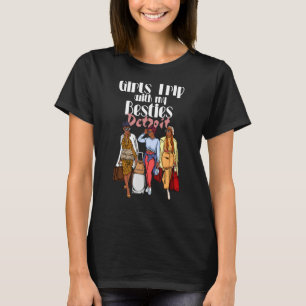 Meisjes Trip Detroit Besties Voor Melanin Zwart Va T-shirt