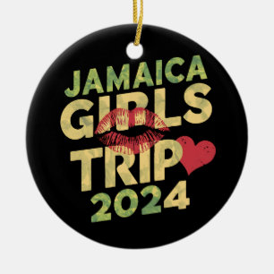 Meisjes Trip Jamaica 2024 Weekend Zomer Vakantie Keramisch Ornament