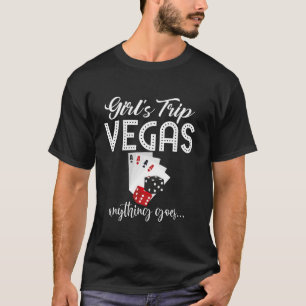 Meisjes Trip Las Vegas Alles Gaat Poker Nevada Ba T-shirt