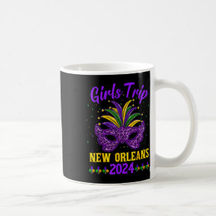 Meisjes Trip New Orleans 2024 Mardi Gras Masker Vr Koffiemok