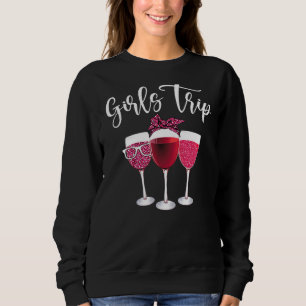Meisjes Trip Roze Leopard Print wijnglazen Trui