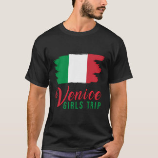 Meisjes Trip Venetië Italië vlag bijpassende Itali T-shirt