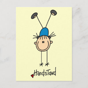 Meisjes Turnen Handstanden T-shirts en Cadeaus Briefkaart