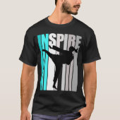 Meisjes Turquoise Karate Limitless Birthday Enmoeg T-shirt (Voorkant)
