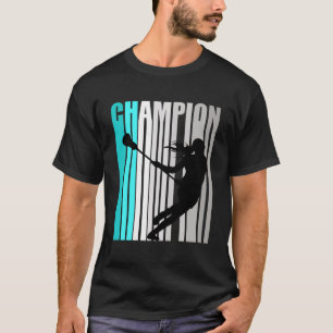 Meisjes Turquoise Lacrosse Kampioen Lacrosse Team T-shirt