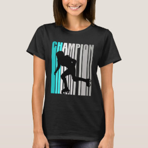 Meisjes Turquoise Rolschaatskampioen Roller Ska T-shirt