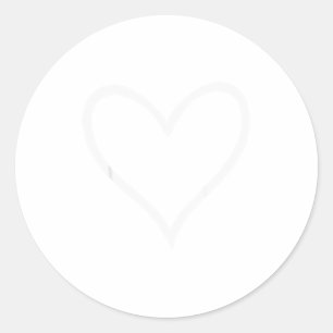 Meisjes Valentijn Vrouwen Hart Silhouet Kinderen P Ronde Sticker