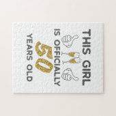 Meisjes van 50 jaar. 50 jaar. legpuzzel (Horizontaal)