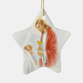 Meisjes van de eerste gemeenschap keramisch ornament (Rechts)