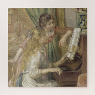 Meisjes van de piano Renoir Impressionist Painting Legpuzzel