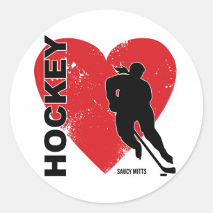 Meisjes van de vrouw Hockey Ronde Sticker