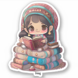 Meisjes van de Wereld Lezen - Irak Sticker