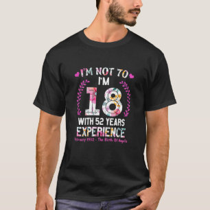 Meisjes van februari 1952 70 Geboortedag 70 jaar T-shirt