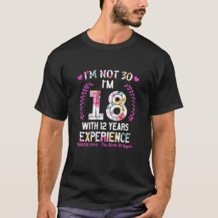 Meisjes van maart 1992 30 verjaardag 30 jaar oud I T-shirt