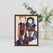 Meisjes van Schiele Egon Briefkaart (Staand voorkant)
