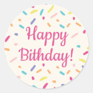 Meisjes Verjaardag Donut Party - Sticker 2